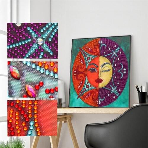DIY 5D Mosaic Smile Goddess Part Drill Special Shape Diamond Resin Painting Kit Rhinestone Drawing for Home Wall Room Decor Gift