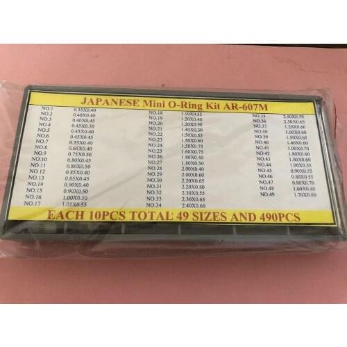 High Quality 490pcs Japanese Mini O Ring Kit for Watch Crowns