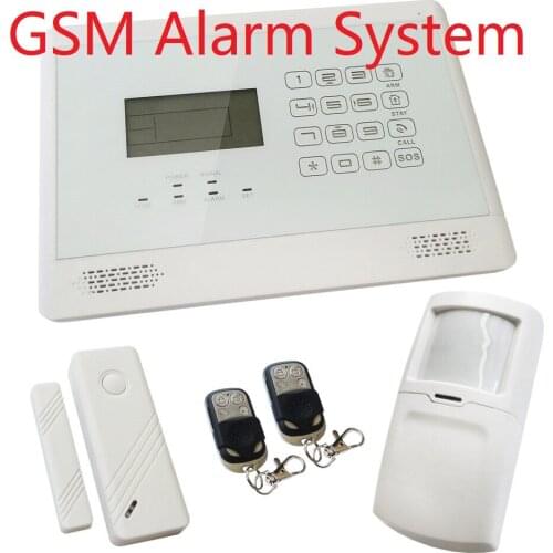 New Wireless & Wired GSM SMS Autodial Intruder Burglar House Alarm System