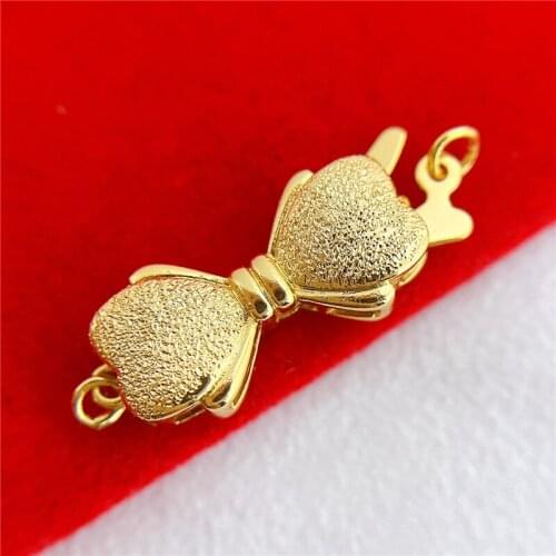 Wholesale DIY Natural Stones Beads Jewelry Making Accessories Silver/Gold/Rose Gold Metal Connector Clasps Findings