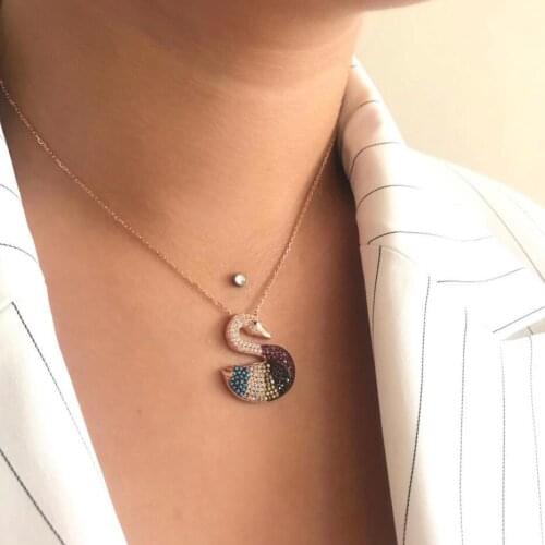 Cat With Bow 925 Sterling Silver Necklace Women Girls Gift Jewelry Accessories Fashion Handmade Elegant Chain