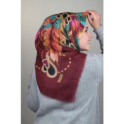 POLOİST SHİNE PATTERNED SILVERY LINEN SCARF-DESEN-24-RENK-06