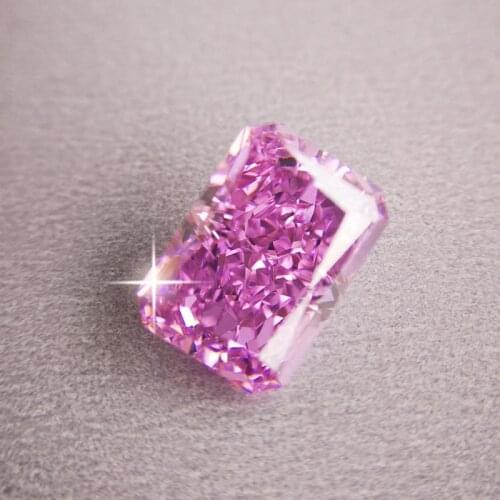 Pop purple Radiant cut exclusively brillient Pink Beryl Morganite stone for ring brecelet gem-set jewelry