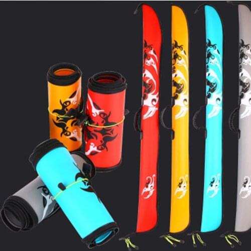 Portable thickening EVA fishing rod bag length 125cm with handle four colors fishing package