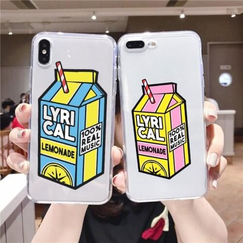Lyrical Lemonade Real Music Soft Phone silicone transparent Case for iphone 12PRO 11ProMax 8 7 6 plus X Xs XR Xmax 12MINI shell
