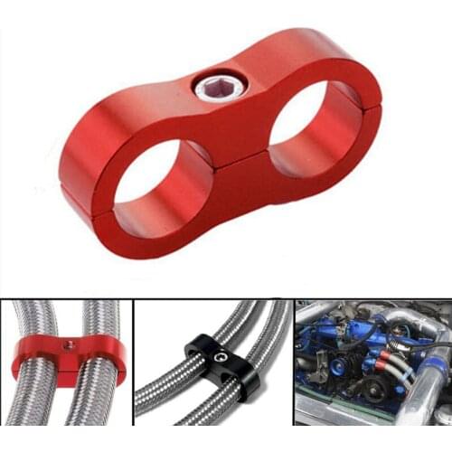 Universal AN4 AN6 AN8 AN10 AN12 Billet Oil Fuel Water Hose Tube Seprator Divider Clamp aluminum line separator Parts