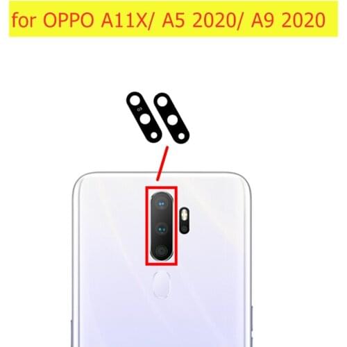 2pcs/lot for OPPO A5 2020/ A9 2020/ A11X Back Camera Glass Lens Main Rear Camera Lens with Glue Repair Spare Parts