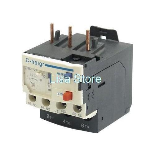 1.6A Rated Current 690V Thermal Overload Relay JR28-25 1 NO 1 NC Ihphd
