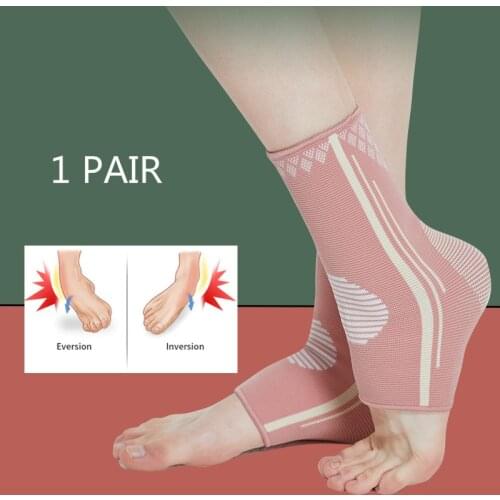 1 Pair Ankle Support Socks Compression Breathable Foot Ankle Brace Protector for Injury Recovery Joint Pain Women Girls Sports