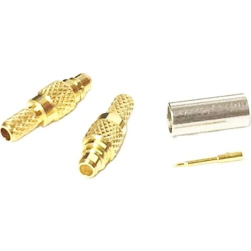 1pc MMCX plug male Crimp RF COAX Connector for RG316 RG179 RG174 straight goldplated NEW