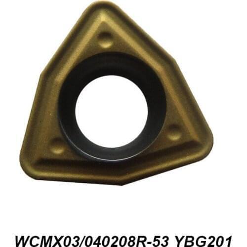 100% Original WCMX 030208R-53 040208R-53 WCMX030208R-53 WCMX040208R-53 YBG201 U Drill CNC Insert Quality Assurance