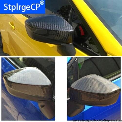 100% Carbon Fiber Rear View Mirror Cover Full add on style for Subaru BRZ 2012 2013 2014 2015 high quality