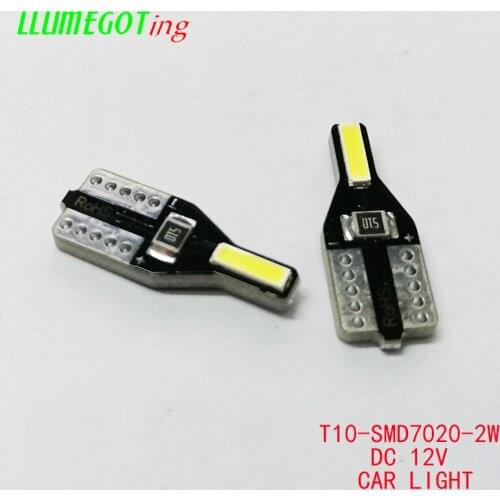 1000pcs White DC 12V 7020 SMD T10 W5W 194 168 Car Interior Door Light for BMW E90 E60 X5 E70 E87 X3 F25 E53 E93 F20 E53 X6 E71