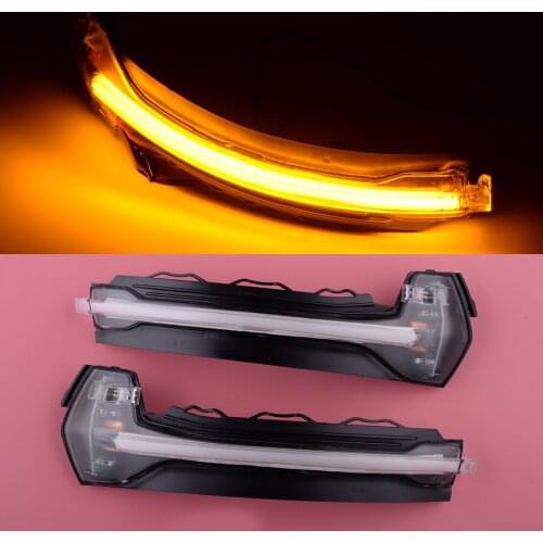 2pcs Clear Lens Dynamic LED Wing Rearview Mirror Turn Signal Light Lamp Fit For Audi A3 8V S3 RS3 2013 2014 2015 2016 2017 2018