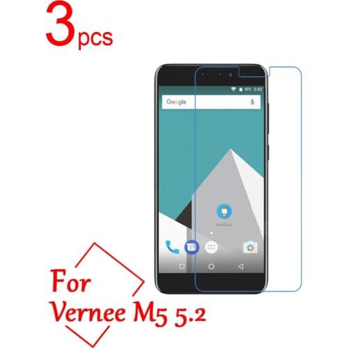 3pcs Ultra Clear/Matte/Nano anti-Explosion LCD Screen Protector Film guard Cover For Vernee M5 5.2 Protective Film + Cloth