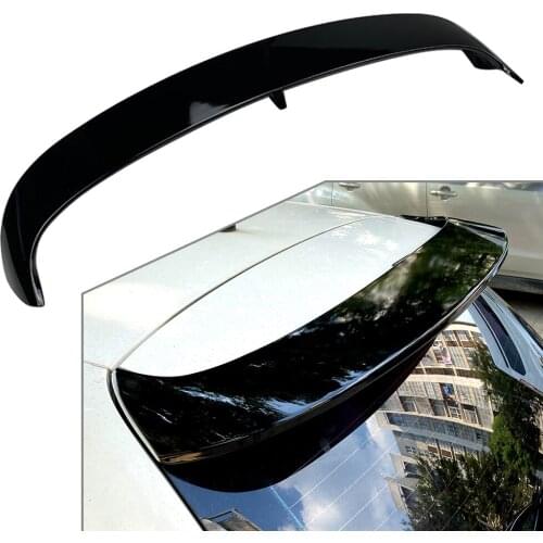 Gloss Black Car Rear Roof Spoiler Wing Decorative Trim For Volkswagen Polo 6R 6C 2011 2012 2013 2014 2015 2016 2017 ABS Plastic