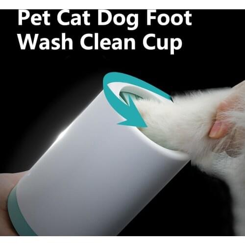 Pet Cat Dog Foot Wash Clean Cup Paw Cleaning Tool Soft Silicone Manual Rotary Cleaner Cup For Small Medium dog Dropshipping