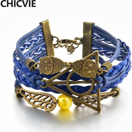 CHICVIE Leather Bracelets