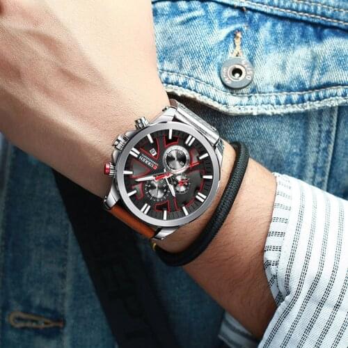 CURREN 8346 Men Watch Waterproof Quartz Strap Watch Multifunction Chronograph Wristwatch Male Sports Watch XIN-Shipping