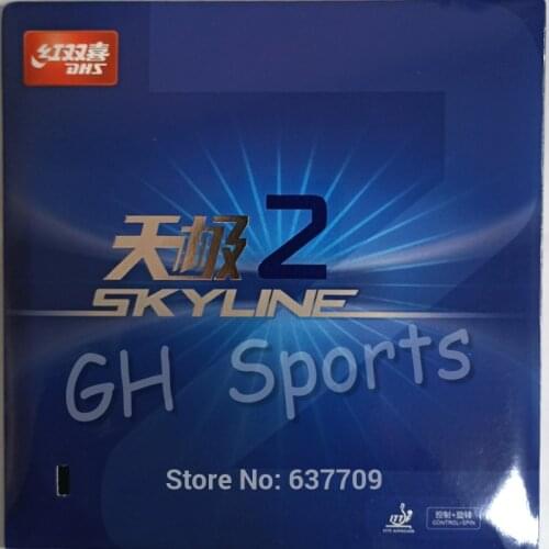 DHS Skyline TG 2 Pips-in Table Tennis PingPong Rubber With Sponge