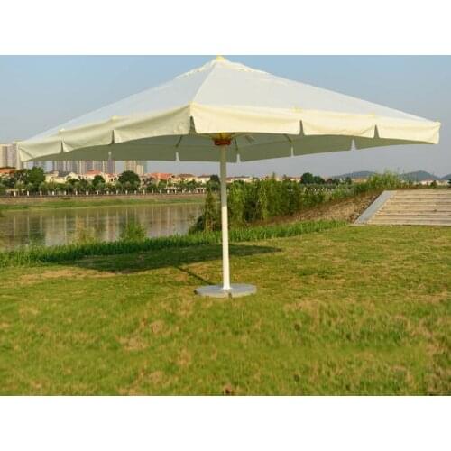 5 meter square deluxe aluminum big outdoor patio sun umbrella parasol sunshade furniture covers with cross bar