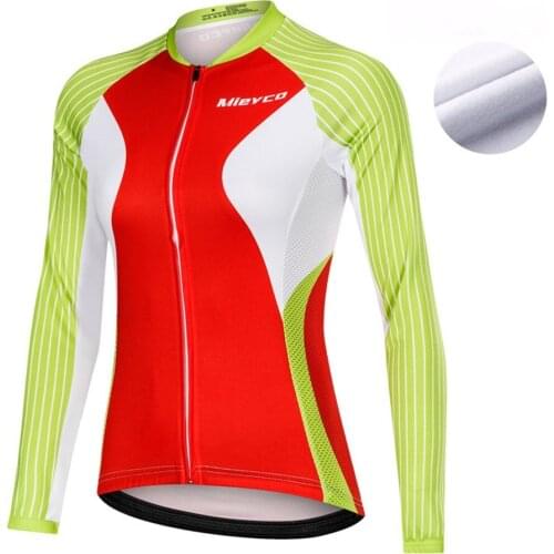 Hot Selling Thermal Fleece Cycling Jerseys Winter Warm 2020 Pro Mtb Long Sleeve Women Bike Wear Cycling Clothing Racing Shirt