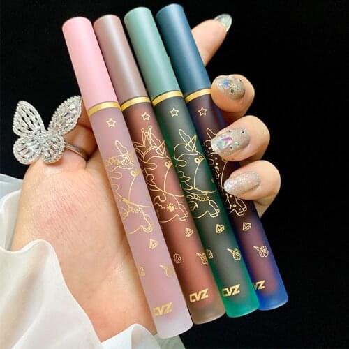 4 Color Matte Velvet Air Lip Glaze Set Moisturizing Makeup Lip Glaze Lipstick Tint Lip Gloss Waterproof Cosmetics TSLM1