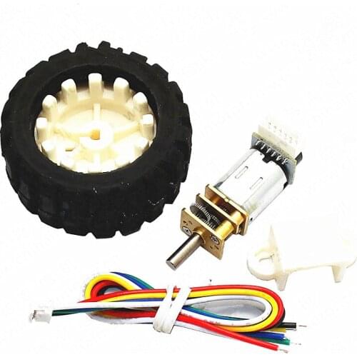 N20 Micro DC gear motor, Hall encoder encoder gear motor, intelligent car DC3V6V12V positive and negative