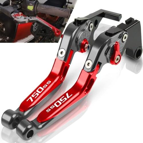 Motorcycle Accessories handbrake Folding Extendable CNC Moto Adjustable Clutch Brake Levers For DUCATI 750SS 1999 2000 2001 2002