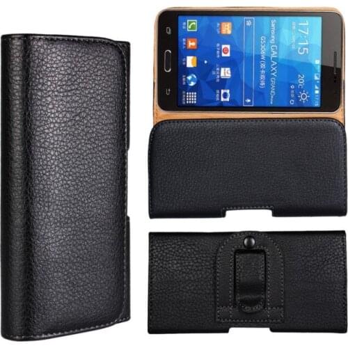 Newest Waist Case Holster PU Leather Belt Clip Pouch Cover Case For Samsung Galaxy Grand Prime G530 FreeMobile Phone Bag Free