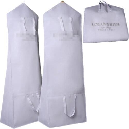 170/180cm Wedding Dress Dust Cover Portable Thicken Cover Dustproof Garment Clothes Storage Bag Large Size Protector Bag Case