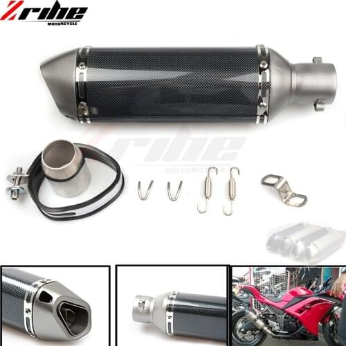 Motorcycle Exhaust Universal Muffler Motorbike 51mm Inlet Exhaust for Suzuki GSX1400 GSF650 BANDIT GSX650F GSX1250 F/SA
