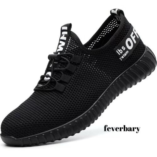 Safety Shoes For Men Summer Breathable Work Shoes Lightweight Anti-smashing Shoes Male Construction Work
