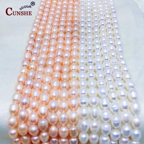 Natural Pearl necklace Beaded Loose Beads for Make wedding christm Jewelry DIY Bracelet Necklace earrings rings goth for women