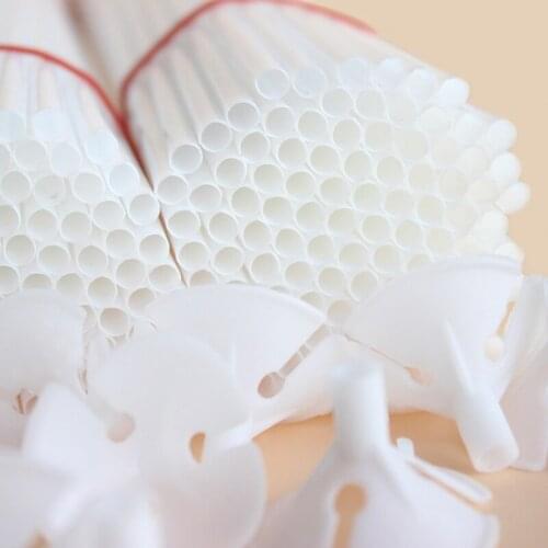 10/20/40/60pcs balloon stick 30cm hand balloons holder Latex Ballon sticks clips birthday party decorations kids baby shower