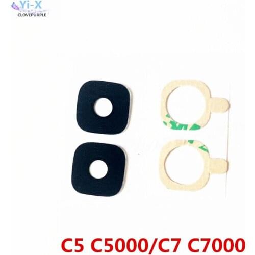 10pcs/lot Back Rear Camera glass Lens with sticker for samsung galaxy C5 C7 /C5000 C7000