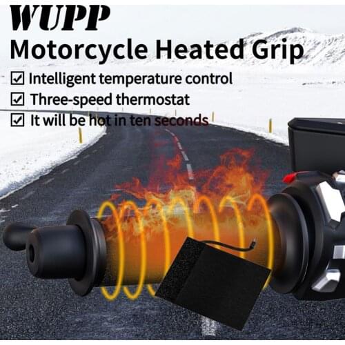 12V Motorcycle Electric Heated Handlebar Grip Three-Stage Temperature Control Motorcycle Accessories