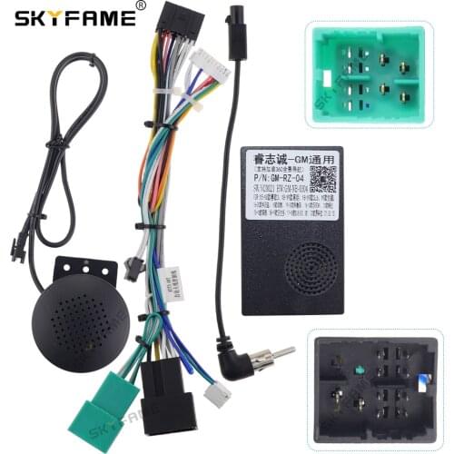 SKYFAME 16Pin Car stereo Wire Harness canbus For CHEVROLET CAVALIER Spark Onix Stereo power cable decoder