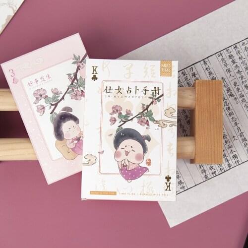 30 Sheets/Set Lady Divination Poker Series Postcard Greeting Card Message Card Birthday Letter Gift Card