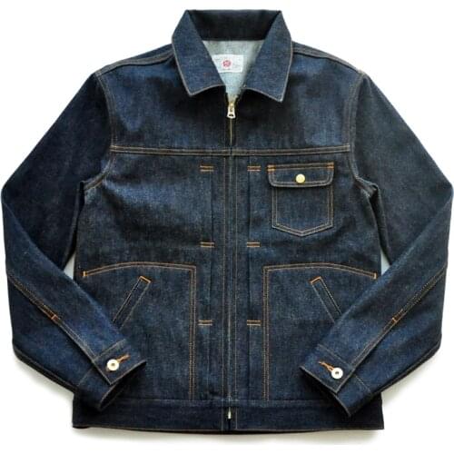 SAUCE ORIGIN 995-D American Cotton Denim Jacket Selvedge Denim Jacket Jeans Jacket Raw Jeans Mans Jacket TRUCKER JACKET