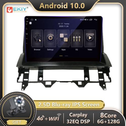 EKIY 1280*720P Blu-ray IPS DSP Android 10 For Mazda 6 2004-2015 Car Radio Multimedia Video Player Navi GPS Stereo no 2 din 2din