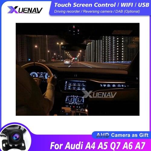 Car radio player driver LCD For Audi A4 A5 Q7 A6 A7 LCD racing instrument meter dashboard For Audi Q7 Multimedia video player