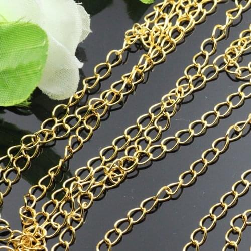 Free shipping!!!! 100m/lot Copper material 3x5mm link chain fit necklace/bracelet