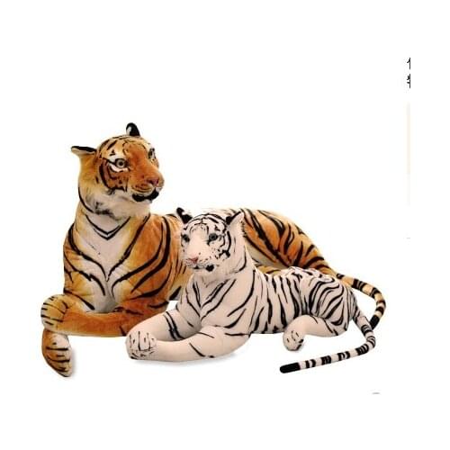 Free shipping Lifelike Tiger Plush Toys Soft Stuffed Animals Simulation Tiger Doll Children Kids Birthday Gifts