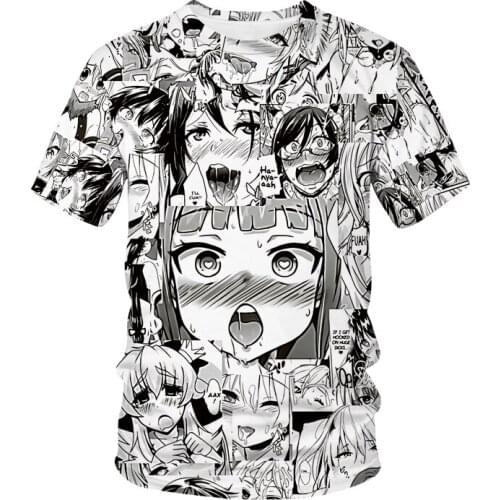 New Animation 3D Printing Masculinity Streetwear Hip-hop Style T-shirt Fashion Goes with Everything