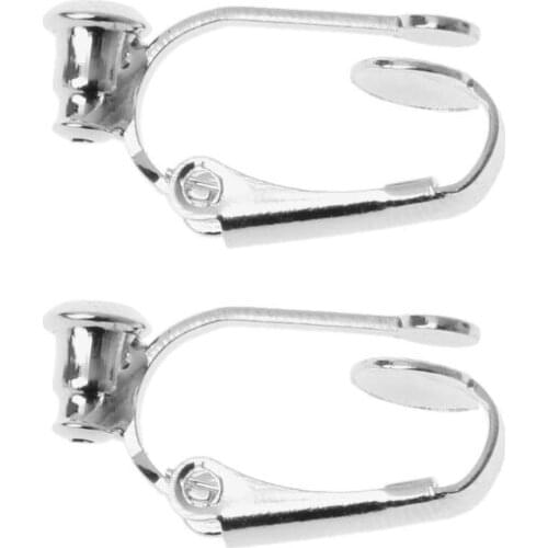 K3ND 1 Pair Clip On Hoop Earring Converters No-pierced Turn Any Stud Into A Clip-On