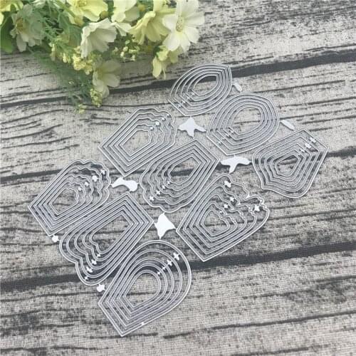 Beautiful Hot Sale 9pcs Different Flowers Petal Stencil Metal Cutting Dies Cut Practice Handson DIY Scrapbooking Album Craft die