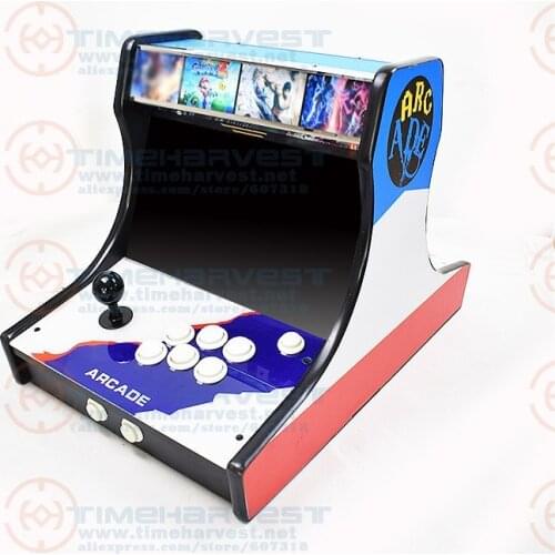 Mini Bartop Arcade Maschine 2 Players 14" LCD Table Top Video Game Machine with 3288 in 1 multi games board joystick & buttons