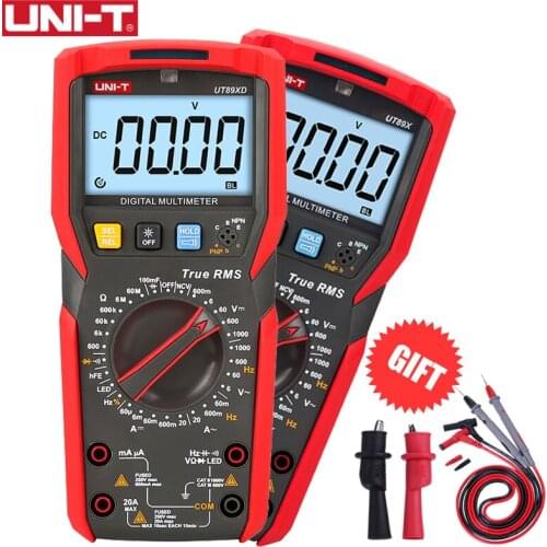 UNI-T UT89X UT89XD True RMS Digital Multimeter Tester AC DC Voltmeter Ammeter 1000V 20A Capacitance Frequency Resistance Measure