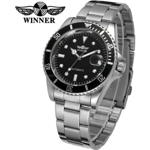 2019 Winner Brand Luxury Blue Men Full Steel Business Automatic Skeleton Mechanical Male Man Wrist Watch Hour Relogio Masculino